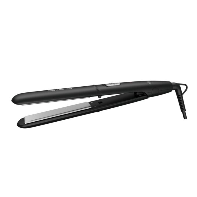 Placă de păr Rowenta Express Style SF1810F0  înveliș Ceramic Tourmaline  2 trepte de temperatură  negru & argintiu