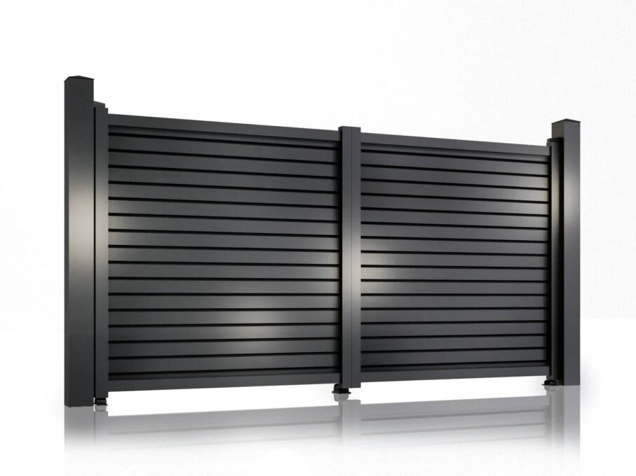 Poarta batanta Jaluzea Virtuoso, 3000x1800mm, gri antracit, aluminiu, 50-886/7016