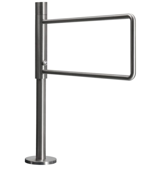 Poarta batanta unidirectionala, mecanica, din INOX, cu cheie, YK-PB-M-ZL