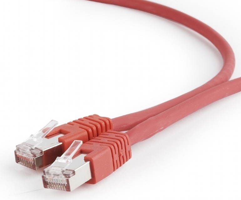 Patchcord S/FTP Cat6a, 27AWG, manta LSZH, lungime 0.5m, cupru, rosu, Gembird PP6A-LSZHCU-R-0.5M 1 Patchcord S/FTP Cat6a, 27AWG, manta LSZH, lungime 0.5m, cupru, rosu, Gembird PP6A-LSZHCU-R-0.5M