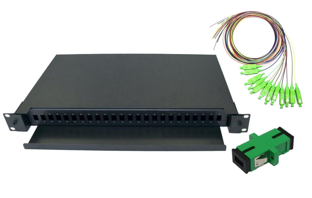 Patch panel optic 1U pentru rack, 24 porturi, cu adaptori si pigtails, Braun Group PPS-24EMPT-S 1 Patch panel optic 1U pentru rack, 24 porturi, cu adaptori si pigtails, Braun Group PPS-24EMPT-S