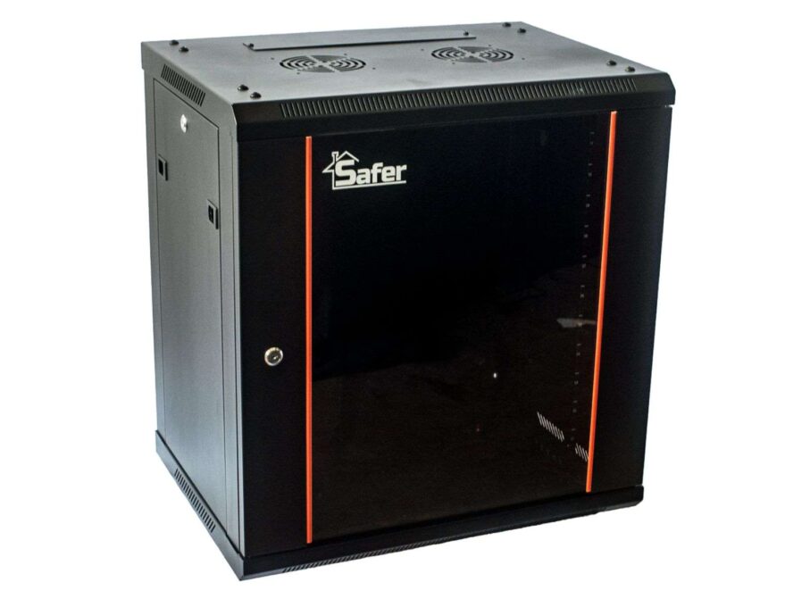 Rack de perete 12U, 600x 450, capacitate 80kg, sticla securizata, Safer SAF-WS80-6412 1 Rack de perete 12U, 600x 450, capacitate 80kg, sticla securizata, Safer SAF-WS80-6412