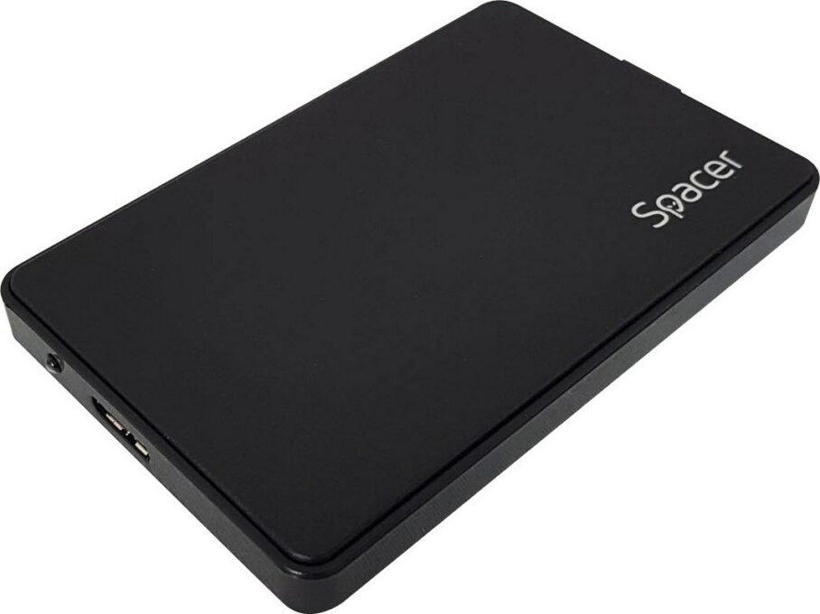 Rack extern USB 3.0 pentru SSD/HDD SATA de 2.5", material ABS, husa protectie inclusa, negru, Spacer SPR-25612