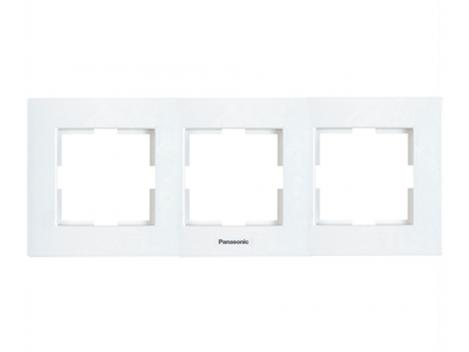 Rama orizontala 3 posturi, aparataj de camera cu montaj ingropat, Karre Plus Panasonic P-KPR3O