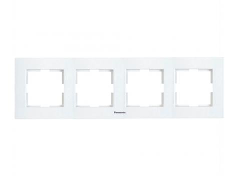 Rama orizontala 4 posturi, aparataj de camera cu montaj ingropat, Karre Plus Panasonic P-KPR4O