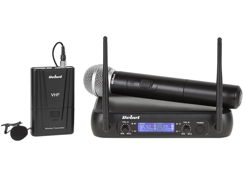 Set Microfon Wireless + Lavariera Rebel MIK0142