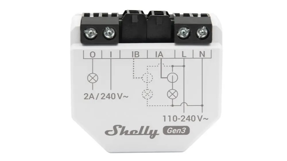 Releu monofazat Shelly EM Gen3, 2 canale, Wi-Fi, Bluetooth, control contactor, clema 50A inclusa, Shelly EM Gen3