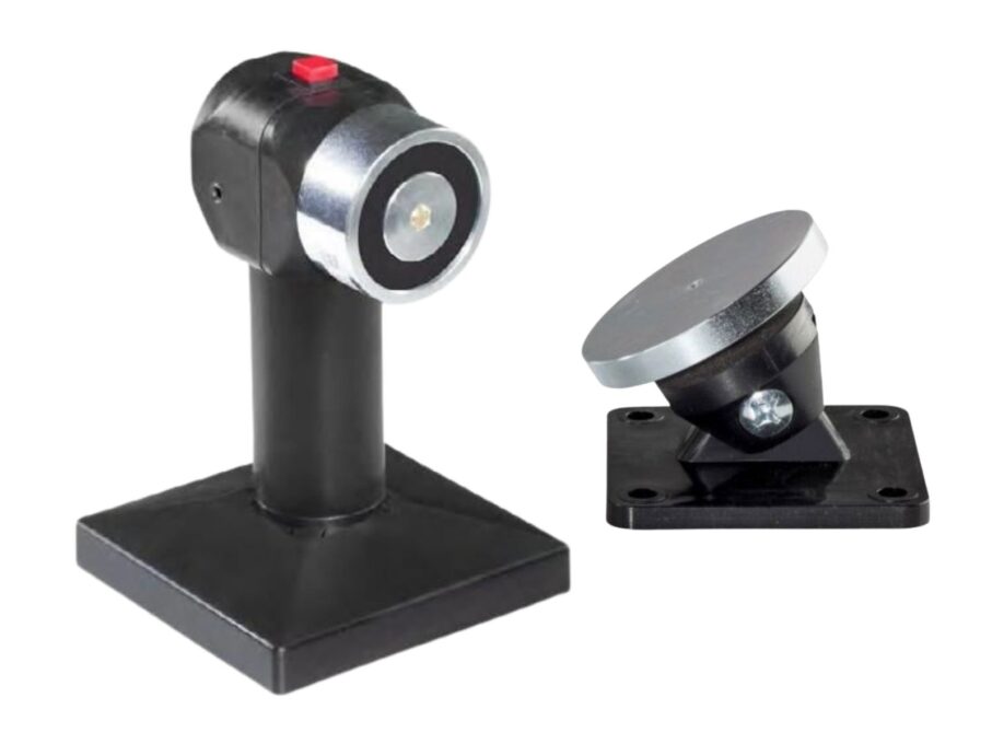 Suport electromagnetic pentru usa antiincendiu Elfri S30110_01, 1000N, 24V, 100mA, lungime 150 mm, cu placa de contrainchidere ajustabila