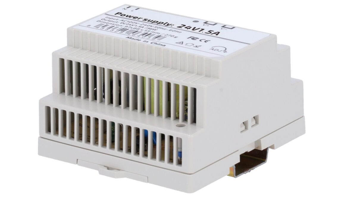 Sursa de alimentare 24V/1.5A, montaj pe sina DIN, Safer SAF-24-DIN1.5 1 Sursa de alimentare 24V/1.5A, montaj pe sina DIN, Safer SAF-24-DIN1.5