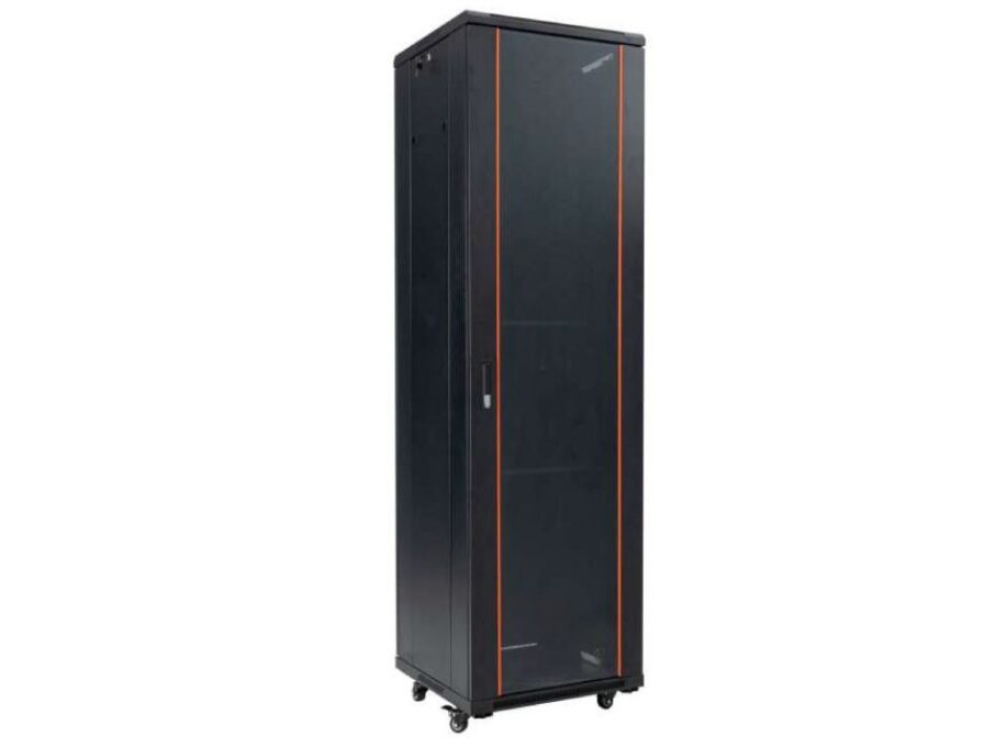 Rack de podea 42U, 19 inch, 600x1000, capacitate 800kg, sticla securizata, negru, IP20, Safer SAF-NC-6142 1 Rack de podea 42U, 19 inch, 600x1000, capacitate 800kg, sticla securizata, negru, IP20, Safer SAF-NC-6142