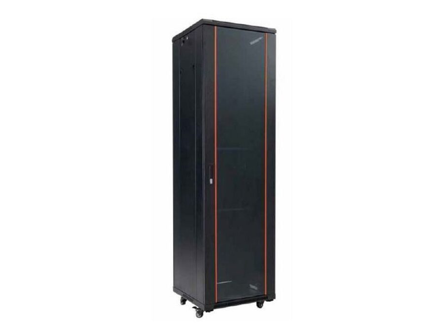 Rack 19 inch, 42U, 600x 800, sarcina 800kg, pentru podea, otel, negru, Safer SAF-NC-6842 1 Rack 19 inch, 42U, 600x 800, sarcina 800kg, pentru podea, otel, negru, Safer SAF-NC-6842