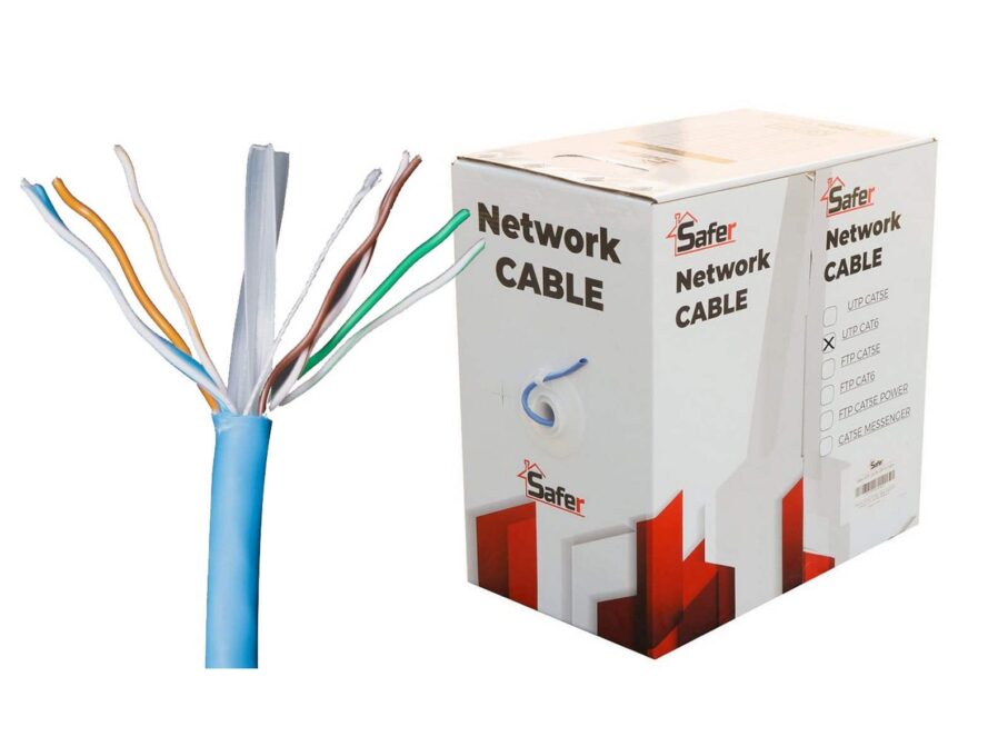 Cablu de retea UTP Cat6e, cupru, 305 metri, Safer SAF-UTP1LN6E-UE-305M-CU 1 Cablu de retea UTP Cat6e, cupru, 305 metri, Safer SAF-UTP1LN6E-UE-305M-CU