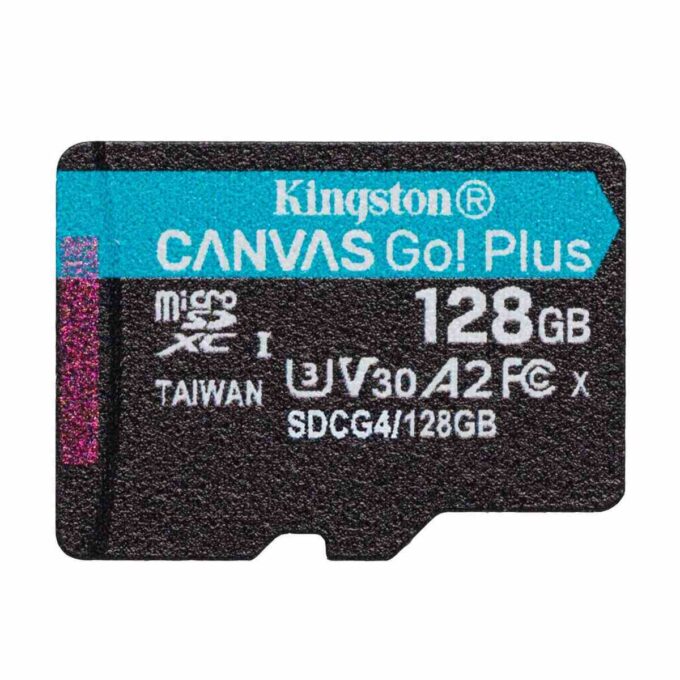Card microSD Kingston Canvas Go! Plus de 128GB, pana la 200MB/s citire, SDCG4/128GBSP 1 Card microSD Kingston Canvas Go! Plus de 128GB, pana la 200MB/s citire, SDCG4/128GBSP