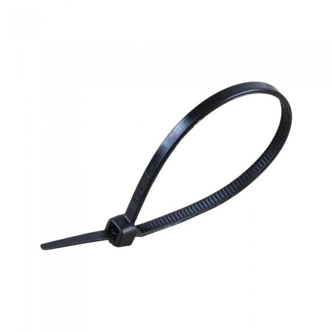 Coliere de plastic zimtat, 100buc, negre, 3,5mm x 300mm, SKU-11170 1 Coliere de plastic zimtat, 100buc, negre, 3,5mm x 300mm, SKU-11170