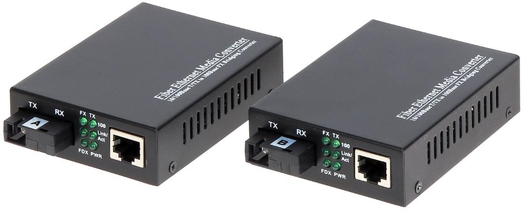 Set mediaconvertor RX+TX Single Mode Gigabite 1000Mb/s 25Km, OMG1-SM 1 Set mediaconvertor RX+TX Single Mode Gigabite 1000Mb/s 25Km, OMG1-SM