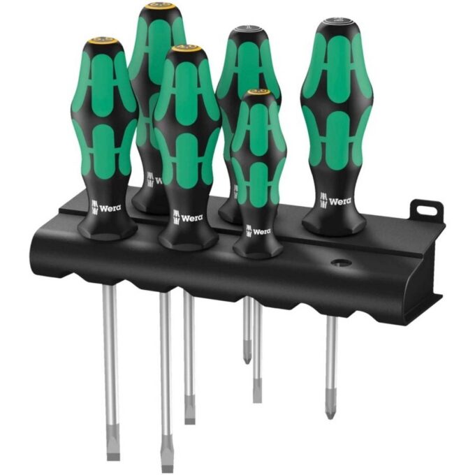 Set 6 surubelnite Kraftform Plus Lasertip Wera, cu suport, protectie anti-rasturnare, 5105656001 1 Set 6 surubelnite Kraftform Plus Lasertip Wera, cu suport, protectie anti-rasturnare, 5105656001