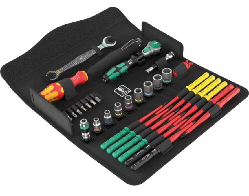 Set scule Wera Kraftform Kompakt W 1, 35 piese, cheie tubulara, maner VDE, lame interschimbabile, 5135926001 1 Set scule Wera Kraftform Kompakt W 1, 35 piese, cheie tubulara, maner VDE, lame interschimbabile, 5135926001