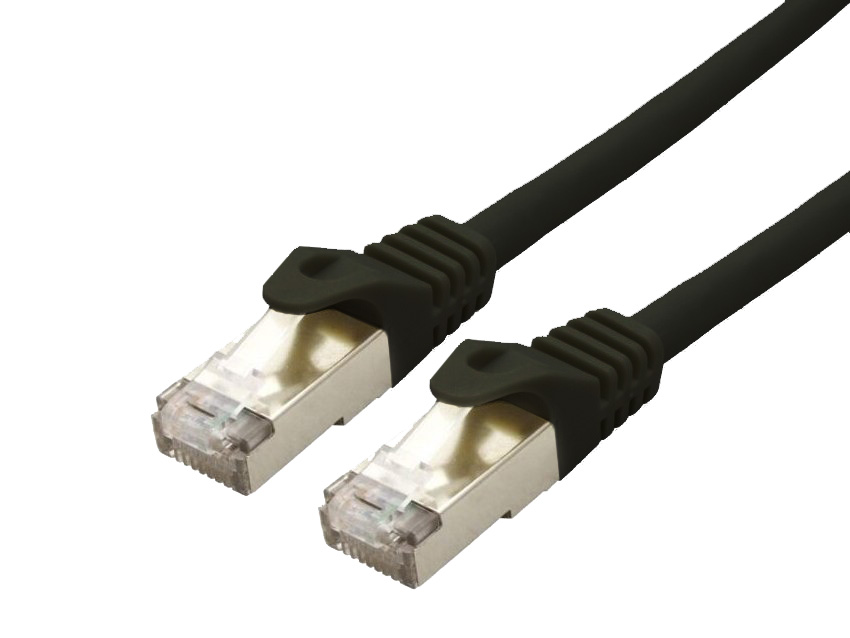 Patchcord S/FTP Cat 6A, 10 metri, negru , SFTP6A-10M-BL 1 Patchcord S/FTP Cat 6A, 10 metri, negru , SFTP6A-10M-BL