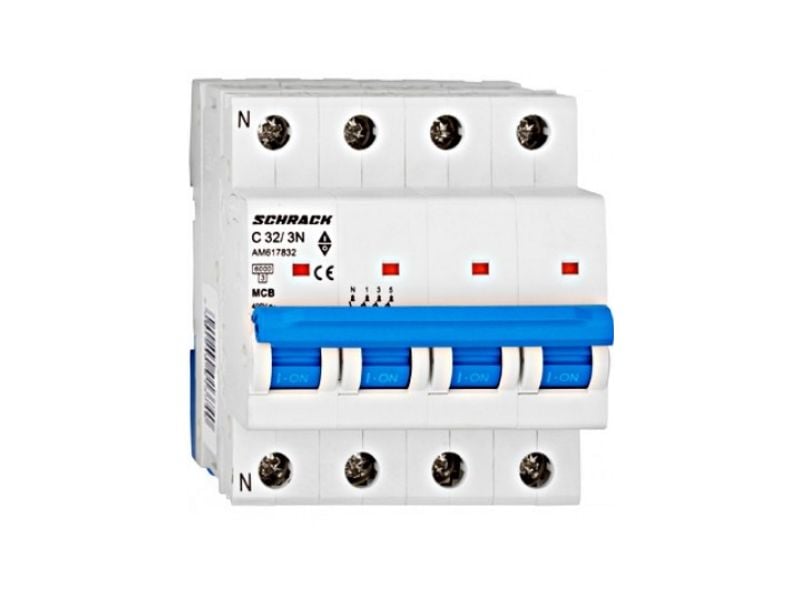 Siguranta automata 3P+N C32A 6kA SCHRACK AM617832 1 Siguranta automata 3P+N C32A 6kA SCHRACK AM617832