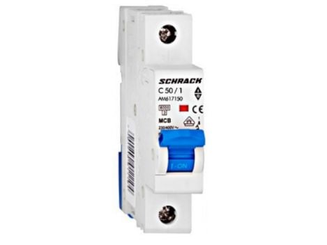 Siguranta automata modulara 6kA, C50A Schrack AM617150 1 Siguranta automata modulara 6kA, C50A Schrack AM617150