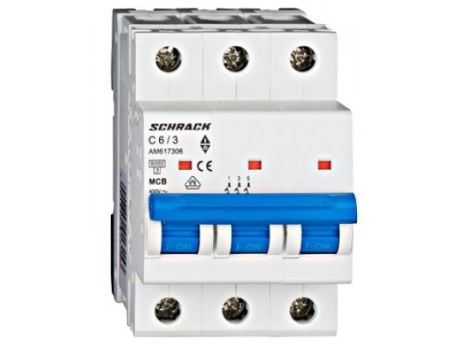 Siguranta automata tripoalara 6A, 6kA Schrack AM617306 1 Siguranta automata tripoalara 6A, 6kA Schrack AM617306