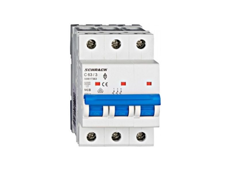 Siguranta automata tripoalara C63A 6kA Schrack AM617363 1 Siguranta automata tripoalara C63A 6kA Schrack AM617363
