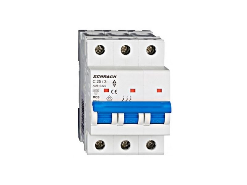 Siguranta automata tripolara C25A 6kA SCHRACK AM617325 1 Siguranta automata tripolara C25A 6kA SCHRACK AM617325