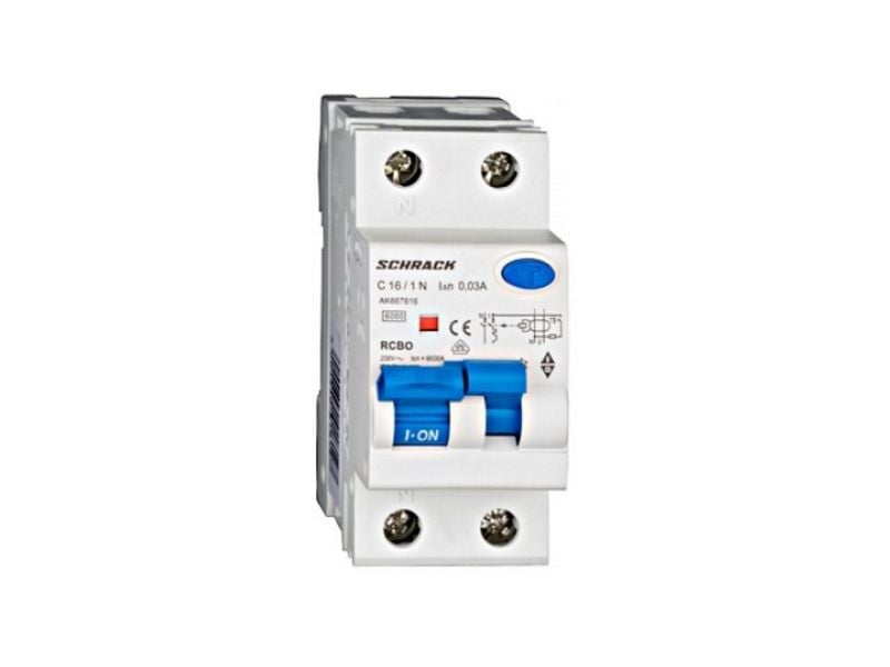 Siguranta diferentiala 1P+N C16A 6kA Schrack AK667616 1 Siguranta diferentiala 1P+N C16A 6kA Schrack AK667616