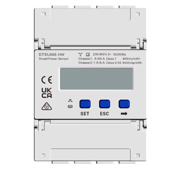 Contor de energie, trifazat, smart meter, 80A, Huawei DTSU666-HW 1 Contor de energie, trifazat, smart meter, 80A, Huawei DTSU666-HW
