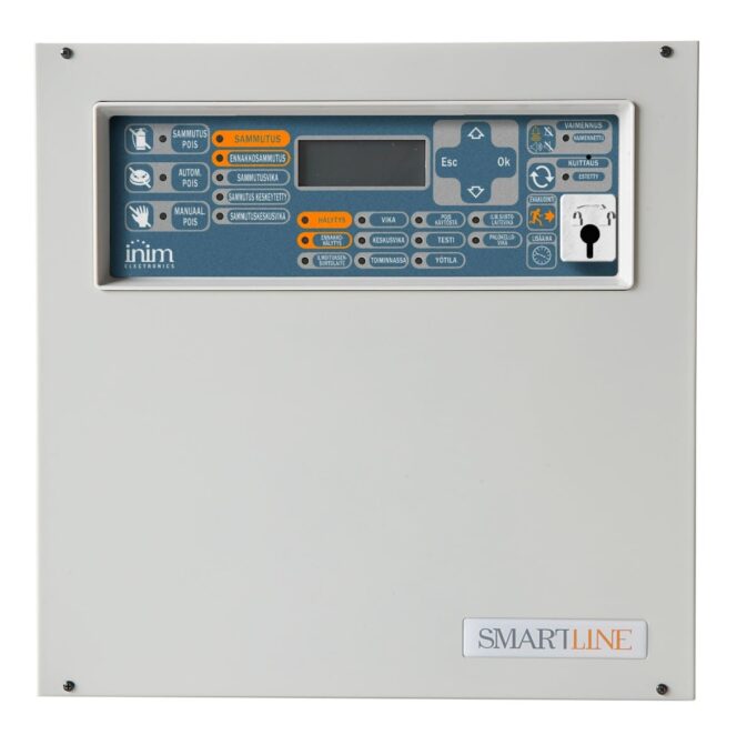 Centrala detectie incendiu conventionala 4 zone extensibila la 20, max 128 detectori, meniu Romana SmartLine020/4
