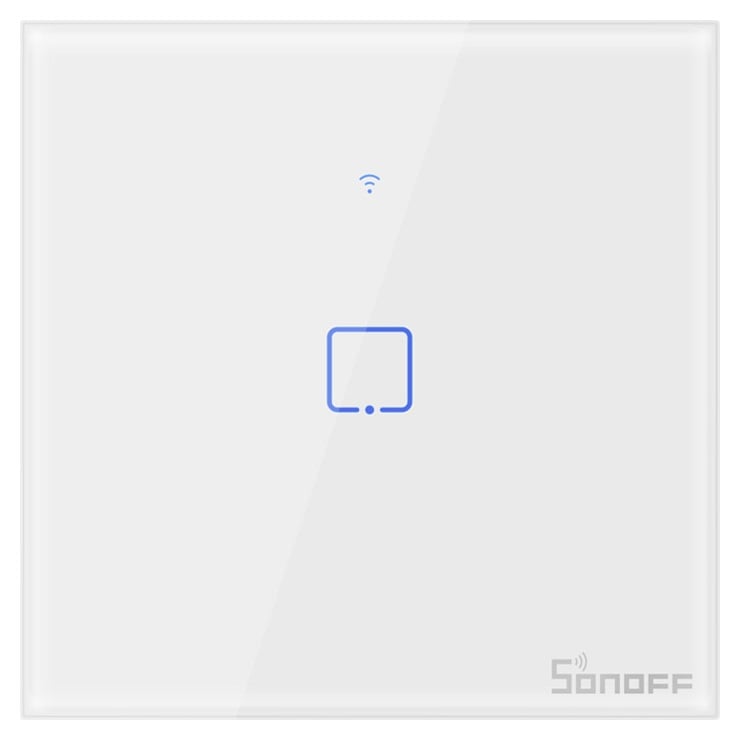 Intrerupator Wifi + RF incastrabil Alb 1 circuit, 433MHz, aplicatie mobila, SONOFF-TXT1EU1C 1 Intrerupator Wifi + RF incastrabil Alb 1 circuit, 433MHz, aplicatie mobila, SONOFF-TXT1EU1C