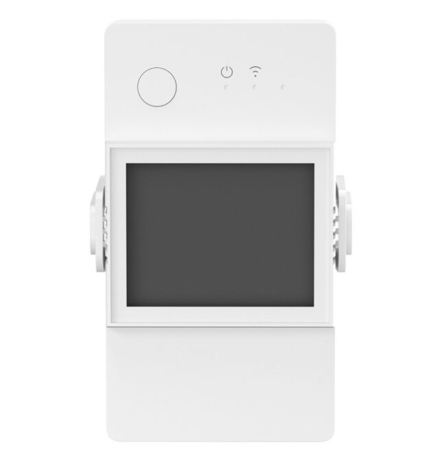 Releu Smart cu contor de putere, 20A, Wi-Fi, afisaj LCD, control prin aplicatia mobila, Sonoff, POWR320D