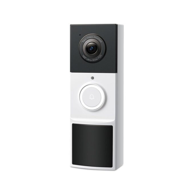 Sonerie video smart exterior baterie 268Tp-Link Tapo D210, 2K 3MP, 160 grade, detectie AI, night vision color, audio bidirectional, IP65