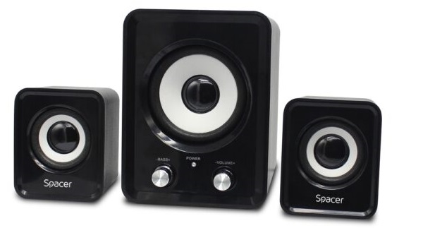 Set boxe PC 2.1 6W + 5W, negre, Spacer SPB-807-BK 1 Set boxe PC 2.1 6W + 5W, negre, Spacer SPB-807-BK