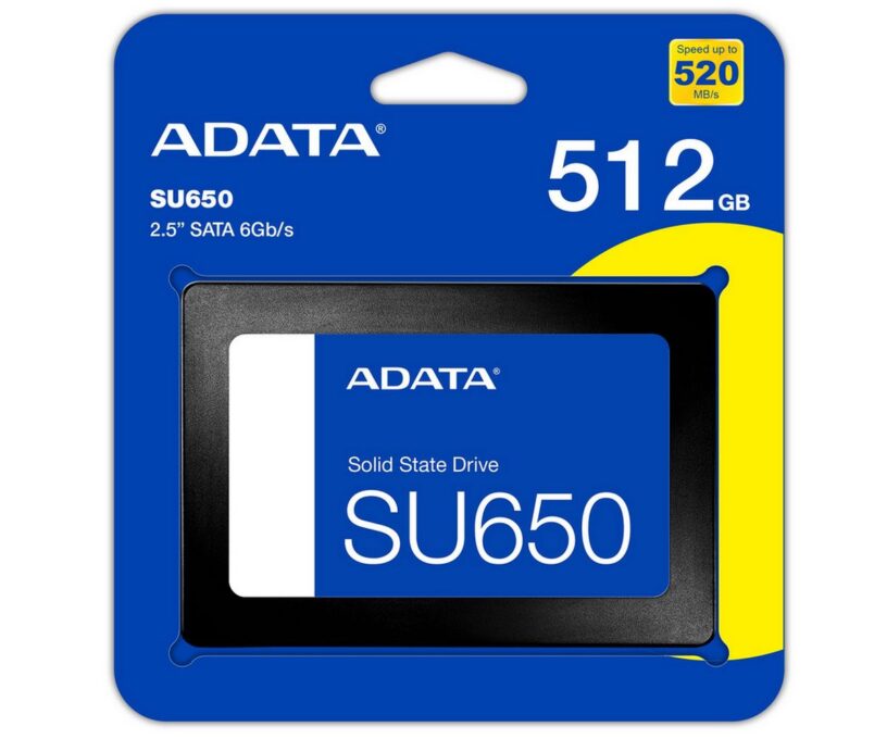 SSD 3D NAND ADATA 512GB, 2.5 inch, citire 520 Mbps, scriere 450 Mbps, ASU650SS-512GT-R 1 SSD 3D NAND ADATA 512GB, 2.5 inch, citire 520 Mbps, scriere 450 Mbps, ASU650SS-512GT-R