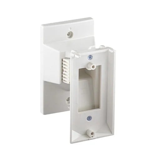 Suport de perete pentru detectorii PIR QXI-ST/DT/R/RDT Optex, CA-1W-W 1 Suport de perete pentru detectorii PIR QXI-ST/DT/R/RDT Optex, CA-1W-W
