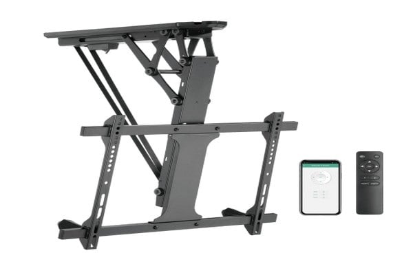 Suport monitoare de tavan, motorizat, cu telecomanda, aplicatia Tuya, 32-70 inch, max.35kg, Blackmount SUPLCD-BM-ML60AI