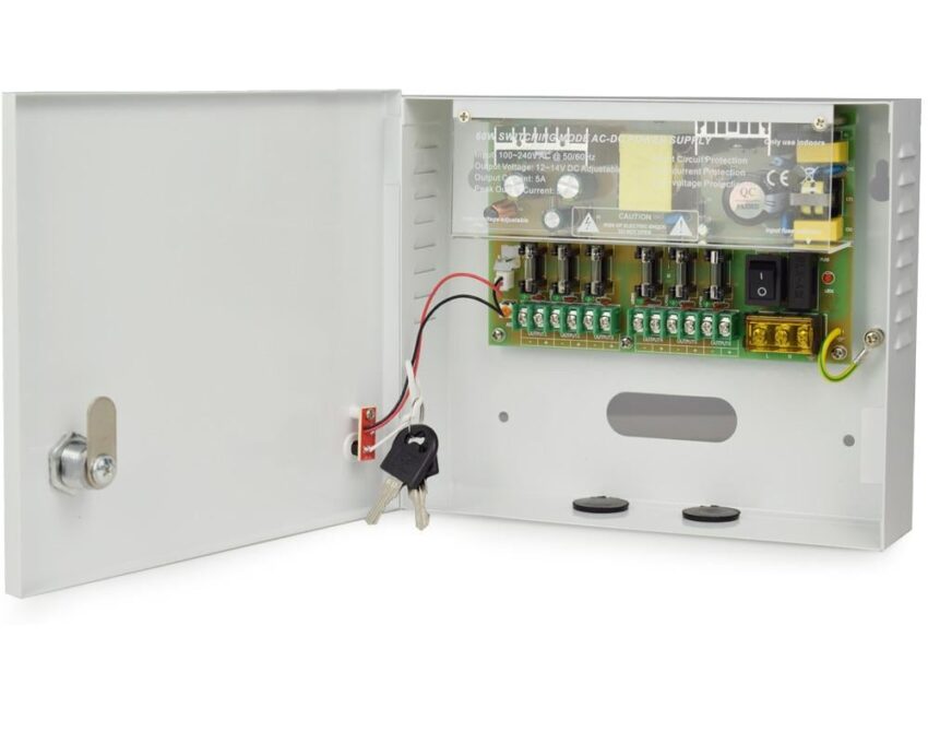 Sursa alimentare 12V-5A cu 6 iesiri protejate, ZTS1205-06F 1 Sursa alimentare 12V-5A cu 6 iesiri protejate, ZTS1205-06F