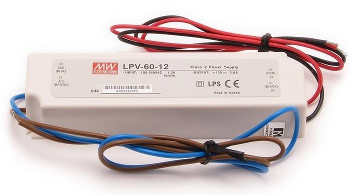Sursa de alimentare de exterior IP 67 - 12V - 5Ah Mean Well LPV-60-12 1 Sursa de alimentare de exterior IP 67 - 12V - 5Ah Mean Well LPV-60-12