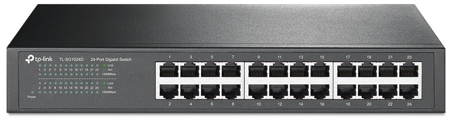 Switch 24 canale gigabit rackabil TP-Link TL-SG1024D 1 Switch 24 canale gigabit rackabil TP-Link TL-SG1024D
