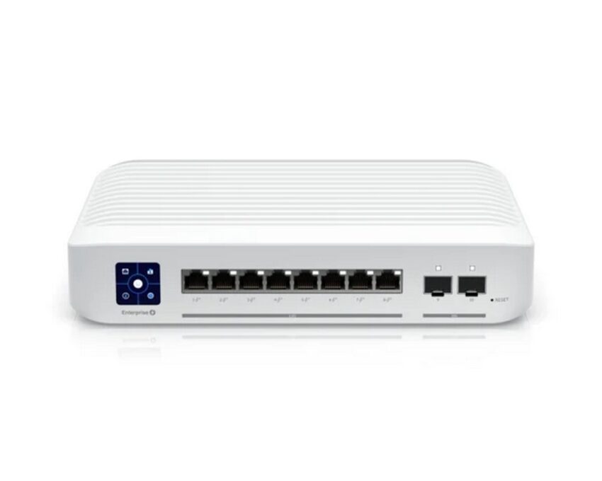 Switch 10 porturi, Ubiquiti USW-ENTERPRISE-8-POE, 8x PoE, 120W, 2x Gb SFP, cu management