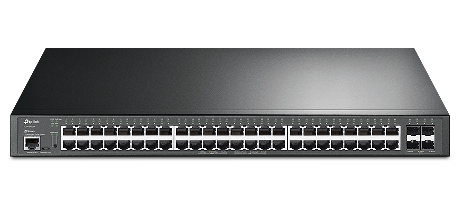 Switch cu management TP-LINK TL-SG3452XP, 52 porturi, 48x RJ45 PoE+, 500W, 4x 10GE SFP, integrare in Omada SDN, montare in rack 1 Switch cu management TP-LINK TL-SG3452XP, 52 porturi, 48x RJ45 PoE+, 500W, 4x 10GE SFP, integrare in Omada SDN, montare in rack