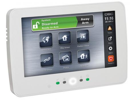 Tastatura touchscreen pentru centralele NEO, diagonala 7 inch, indicatoare Led pentru stare, DSC NEO-HS2TCHP
