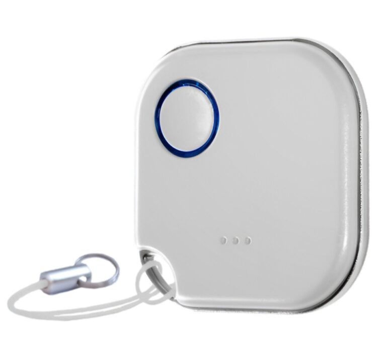 Telecomanda inteligenta Shelly BLU Button WH, Bluetooth, 36x36x6mm, control aplicatie, alb