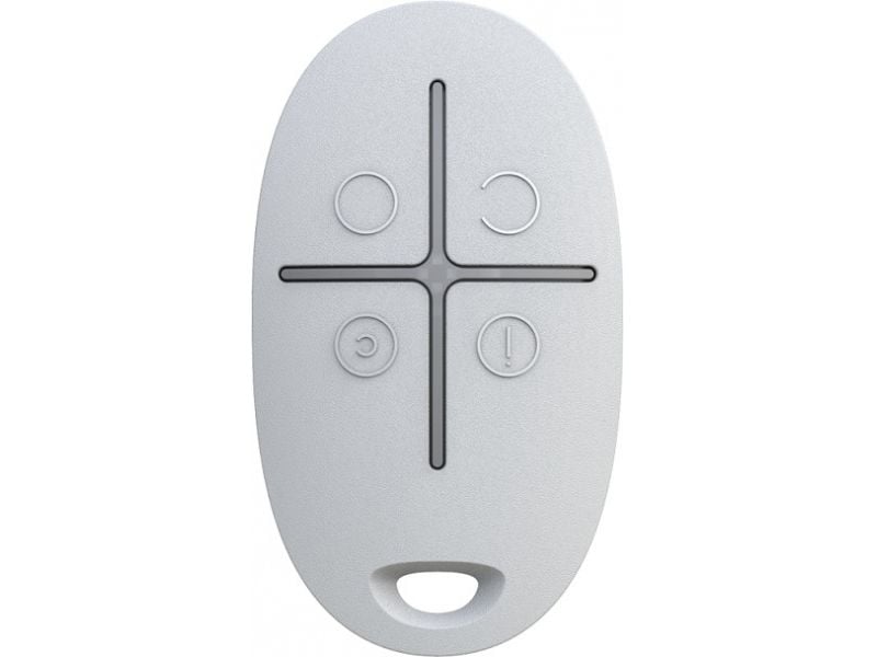 Telecomanda pentru sistem de alarma  AJAX SPACECONTROL WH, cod saritor, anti frauda/sabotaj, distanta functionare 1.000m
