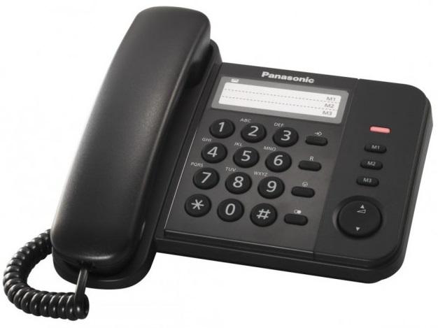 Telefon analogic Negru Panasonic KX-TS520FXB 1 Telefon analogic Negru Panasonic KX-TS520FXB