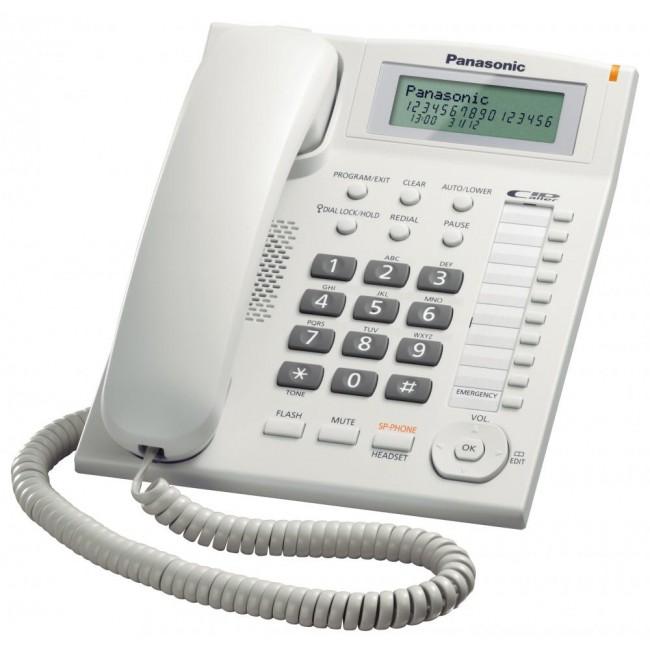 Telefon analogic Panasonic KX-TS880FXW, ALB, Caller ID si Speaker 1 Telefon analogic Panasonic KX-TS880FXW, ALB, Caller ID si Speaker
