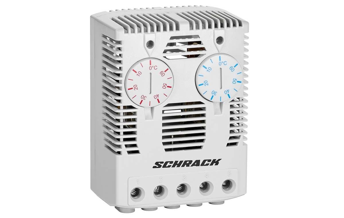 Termostat dublu Schrack IUK08563, 1DN+1NI, montaj pe sina DIN 1 Termostat dublu Schrack IUK08563, 1DN+1NI, montaj pe sina DIN