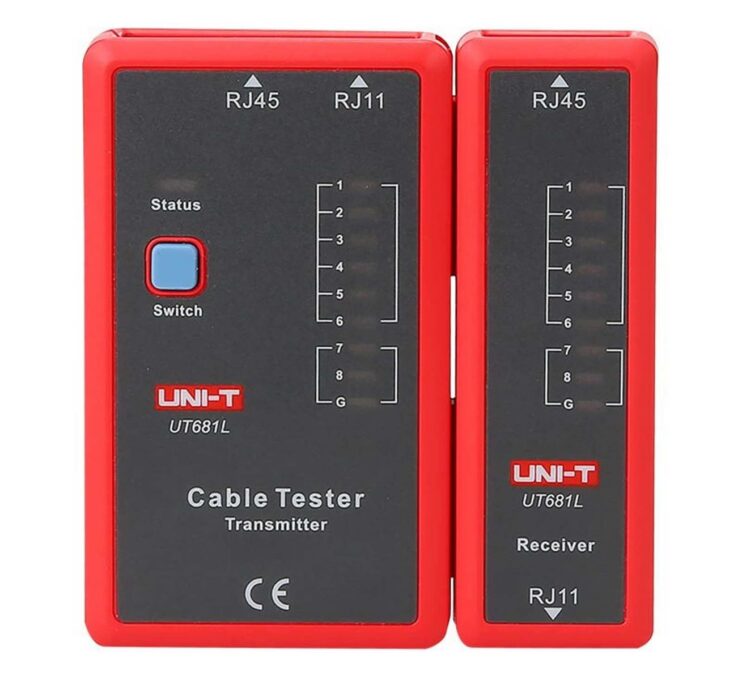 Tester cabluri Uni-T MIE0346, LED, detectie scurtcircuit, alimentare baterie 9V 1 Tester cabluri Uni-T MIE0346, LED, detectie scurtcircuit, alimentare baterie 9V