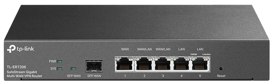 Router Multi WAN VPN, 1x SFP Gigabit, 5x LAN Gigabit, compatibil OMADA, Tp-Link ER7206 1 Router Multi WAN VPN, 1x SFP Gigabit, 5x LAN Gigabit, compatibil OMADA, Tp-Link ER7206
